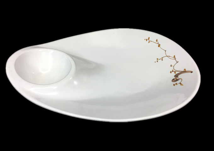 Whitestone 12" X 9-1/2''  Ceramic  Plate-PIS | White Stone