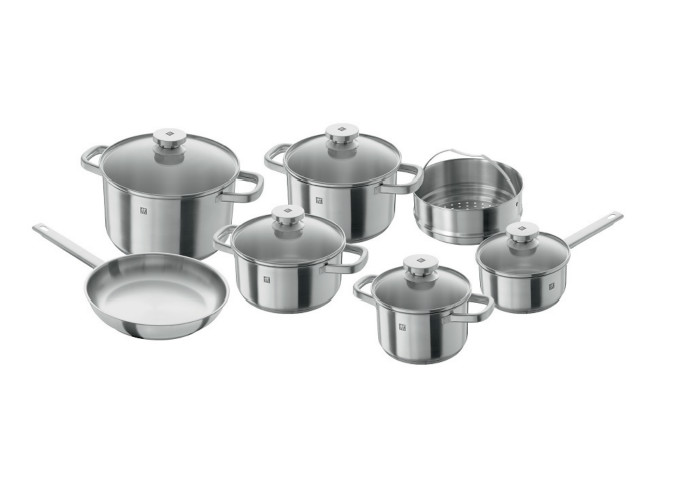 Joy 12 pc Cookware Set | White Stone