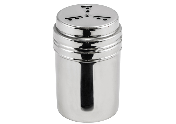 7 oz Adjustable Shaker Dredge, Stainless Steel | White Stone