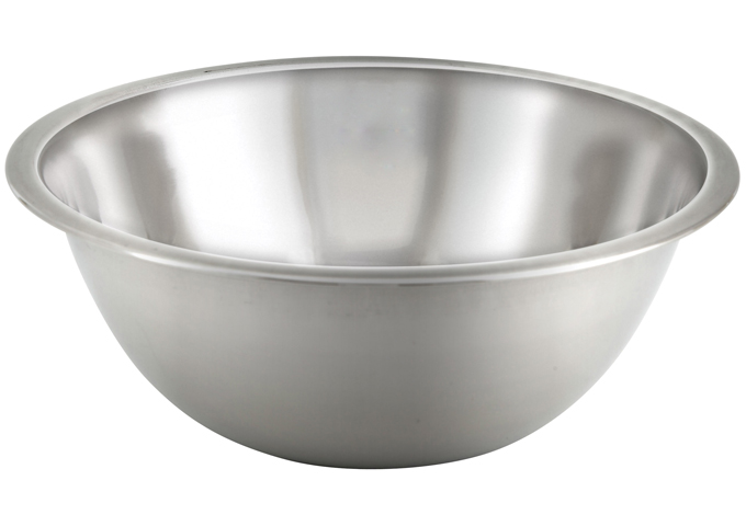 1-1/2qt Mixing Bowl, Economy, S/S | White Stone