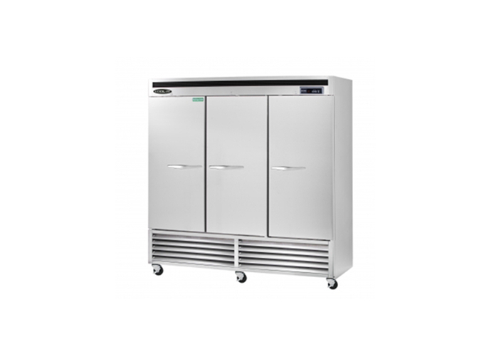 KBSF - 3 Triple Door Freezer Bottom Mount | White Stone