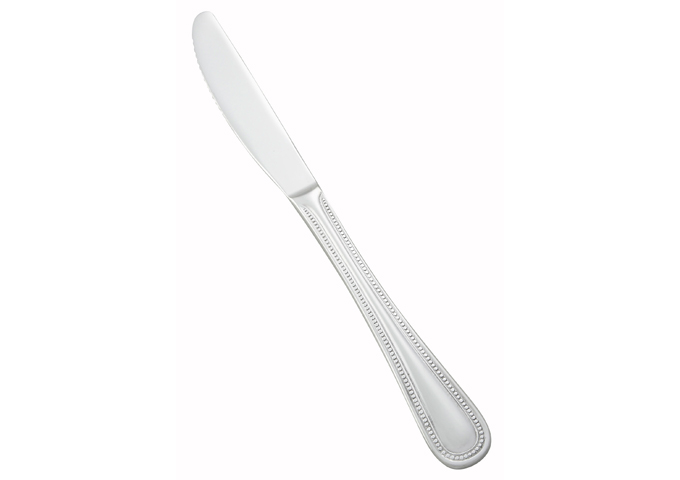 Dots Dinner Knife, 18/0 Heavyweight | White Stone