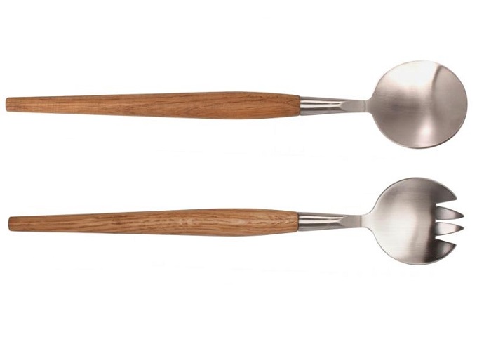 Salad Servers Set | White Stone