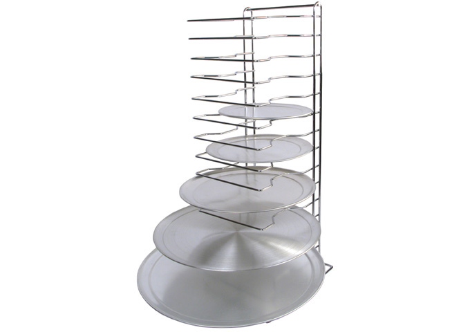 Pizza Rack, 15 Slots, Alu | White Stone