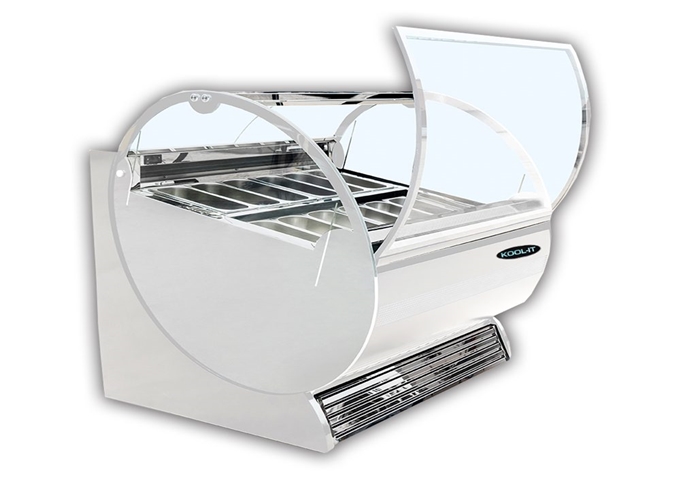 KGC-50 Gelato Display Freezer | White Stone