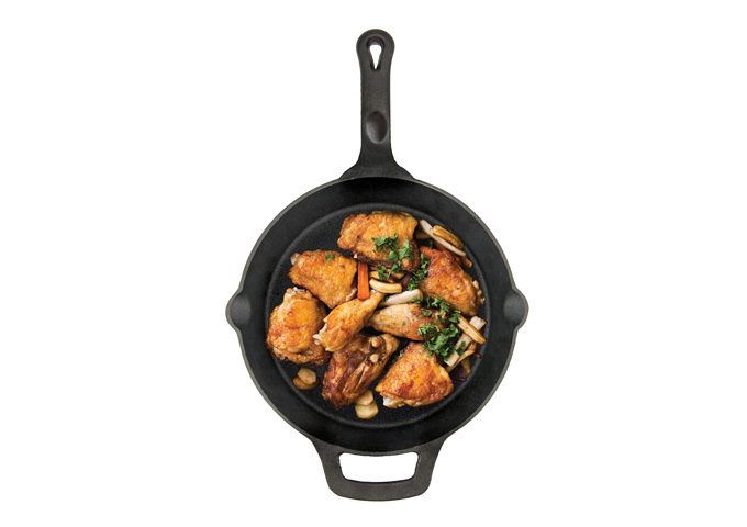 FireIron™ 6" Pre-Seasoned Cast Iron Skillet | White Stone