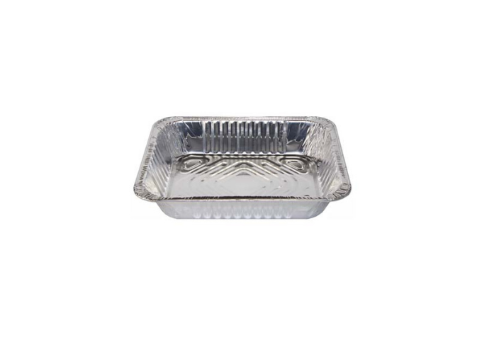 Half Size Deep Steam Pans - 32.3cm x 26.3cm x 6cm - 41 g, 100/Case | White Stone