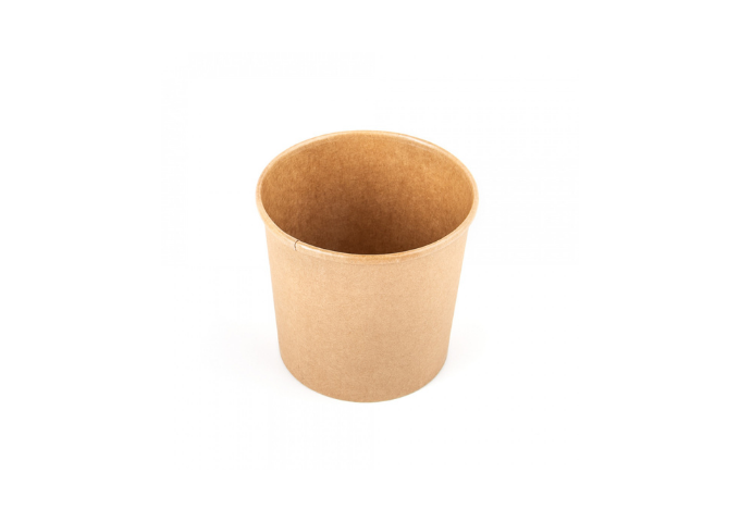 Kraft Paper Soup Bowl 26 oz (500), 780ML, 116mm Dia | White Stone