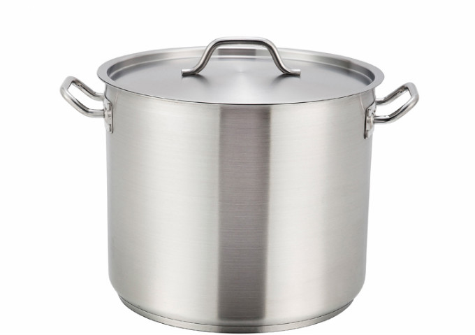 65-qt, Stainless Steel, Double Bottom, Stock Pot | White Stone