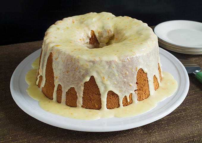 10" Angel Food Cake Pan, Non-stick, Aluminized Carbon Steel | White Stone