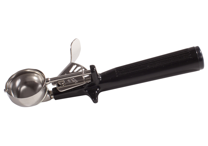 Ice Cream Disher, Size 30, One-piece Hdl, Black | White Stone