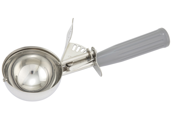 Ice Cream Disher, Size 8, Plastic Hdl, Gray | White Stone