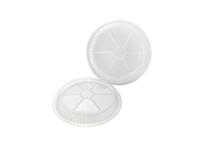 Chef Elite - Dome Plastic Lids - 9" dia. 500/Case | White Stone