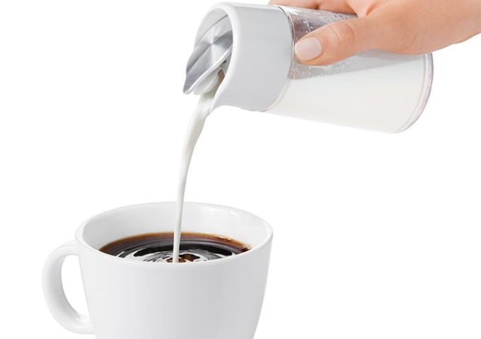 9 oz Plastic Creamer | White Stone