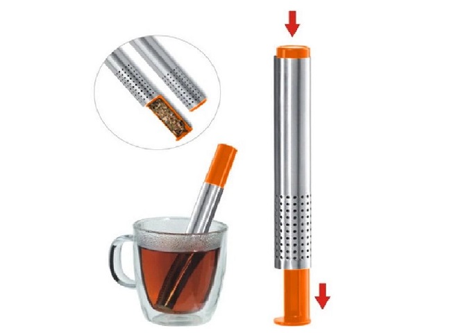 6.25" CLIC Tea InfuserSticks, Asst'd Colours | White Stone