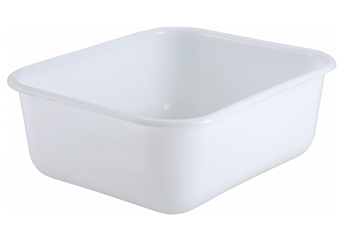 Mini Bin, 14-1/2" x 12-1/2" x 5-3/8", White, PP | White Stone