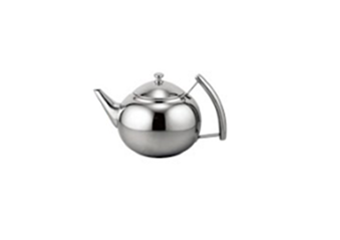 Stainless Stainless Steel Tea Pot | White Stone