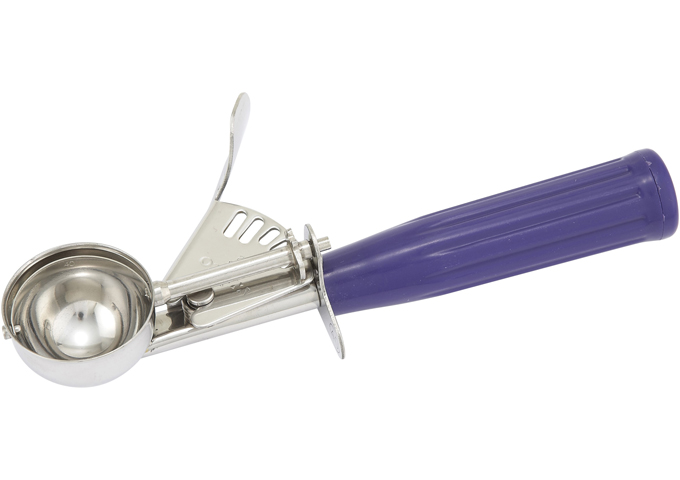 Ice Cream Disher, Size 40, Plastic Hdl, Purple | White Stone