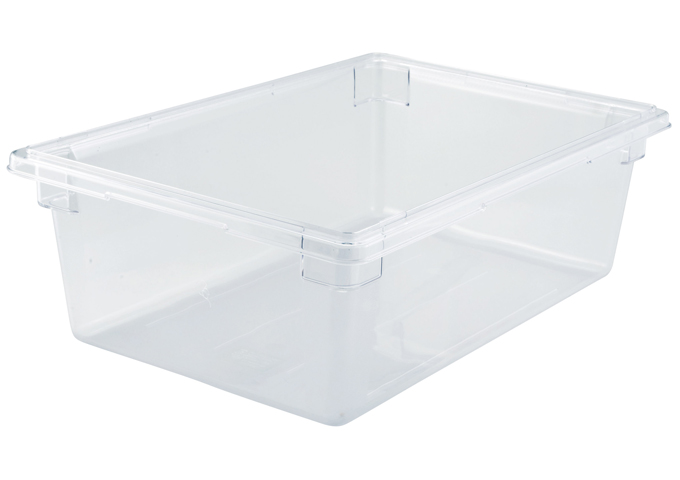 Food Storage Box, 18" x 26" x 9", Clear, PC | White Stone