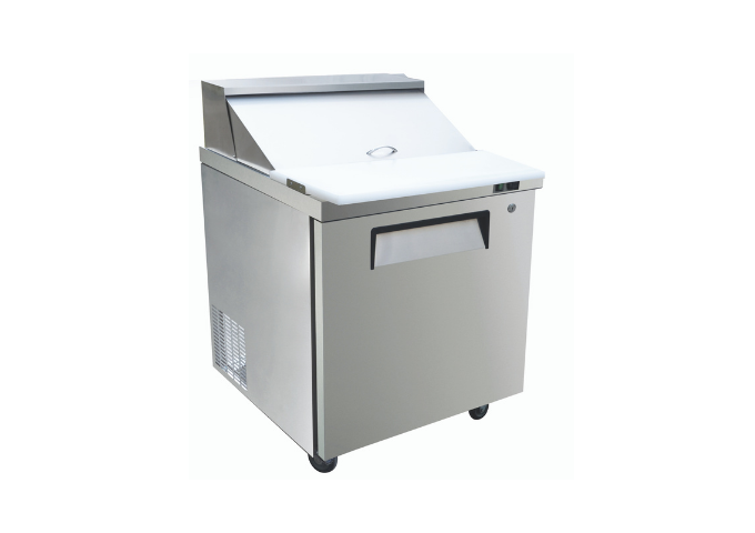 Manotick MT-KSR-27B 28" 1 Door Refrigerated Sandwich Prep Table | White Stone