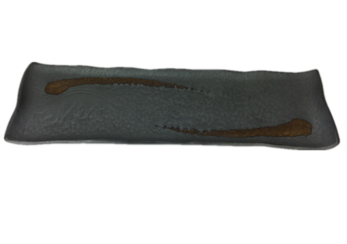 Whitestone, Ceramic Grey Rectangle Plate, 15'' | White Stone