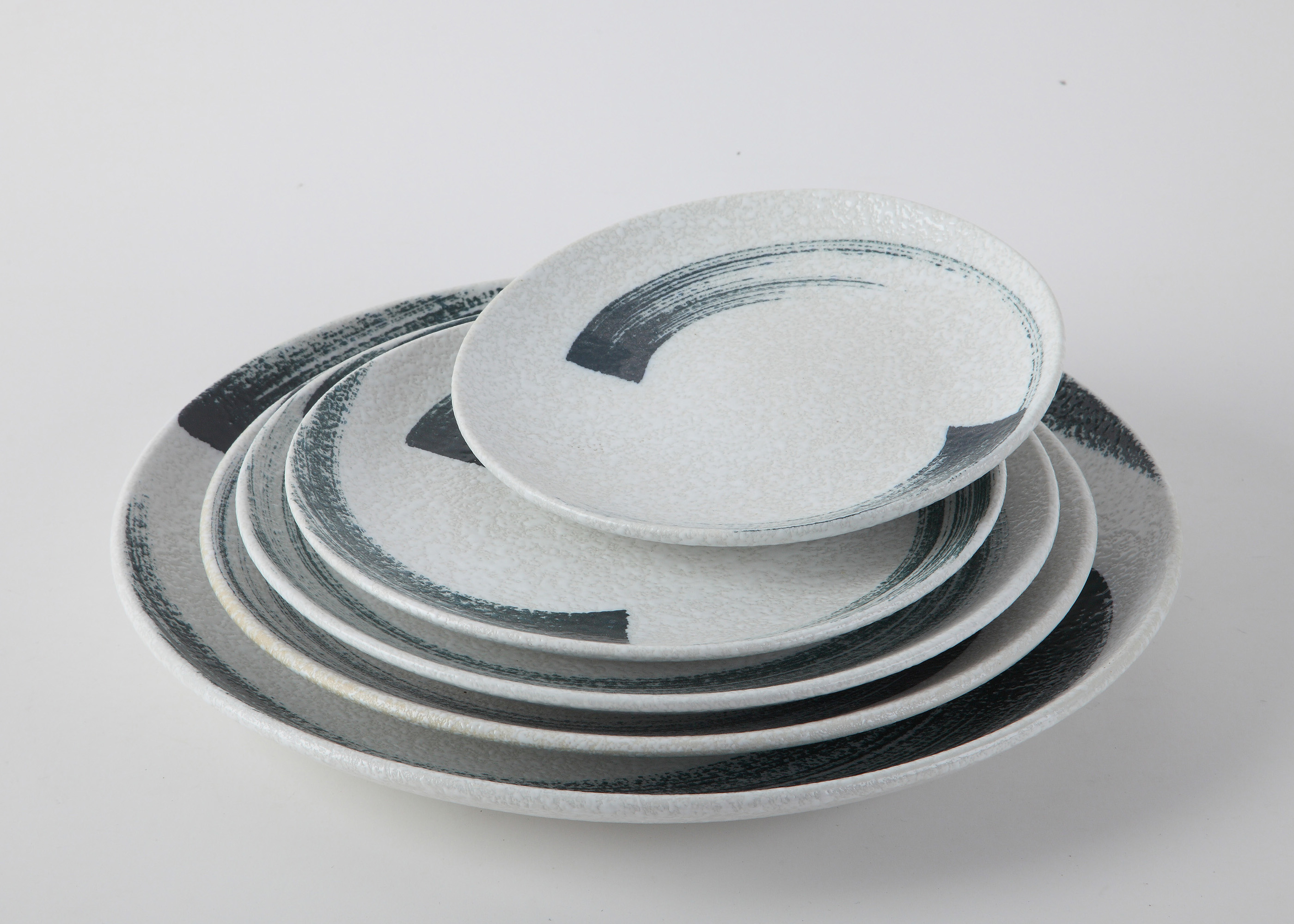 9'' ROUND PLATE, CERMAIC TC, 1pcs | White Stone