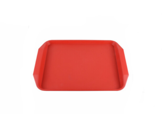 Rectangular Tray,17*12'', Red | White Stone