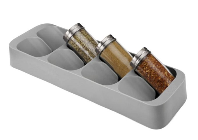 DrawerStore™ Compact Spice Rack | White Stone