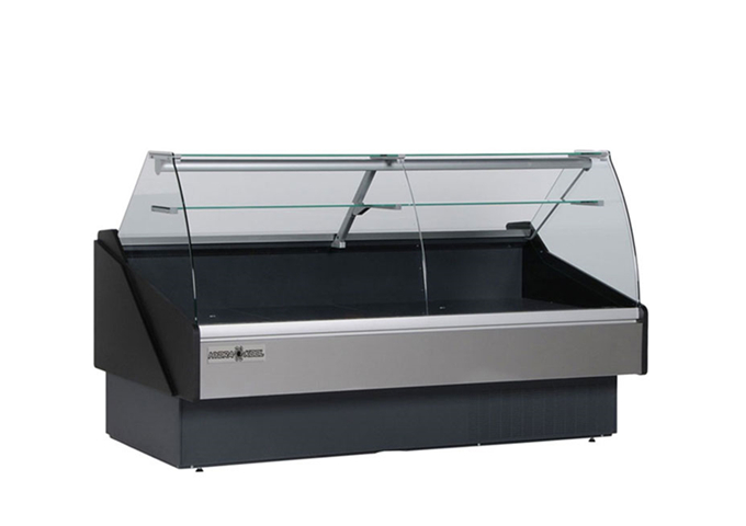 80" Packaged Meat Deli Case | White Stone