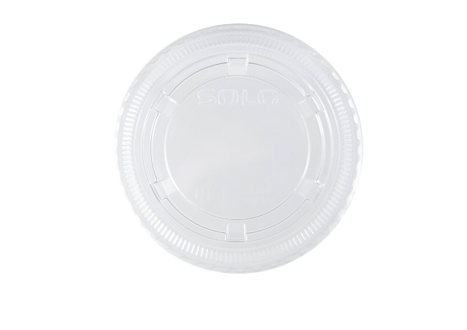 Solo® Large Clear Plastic Portion Cup Lid for 3.25 oz & 4 oz, 2500/Case | White Stone