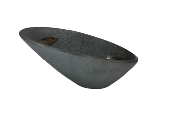 8'' X 3-1/2'' Grey Thick Sauce Bowl | White Stone