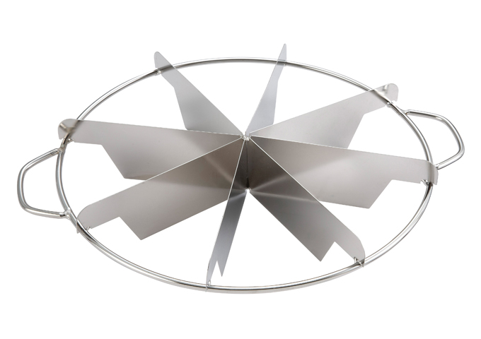 8 Cut Pie Cutter, S/S | White Stone