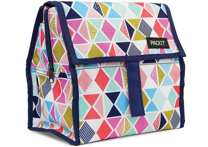 Freezable Lunch Bag, Festive Gem | White Stone