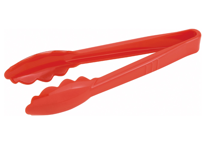 9" PC Utility Tong, Red | White Stone