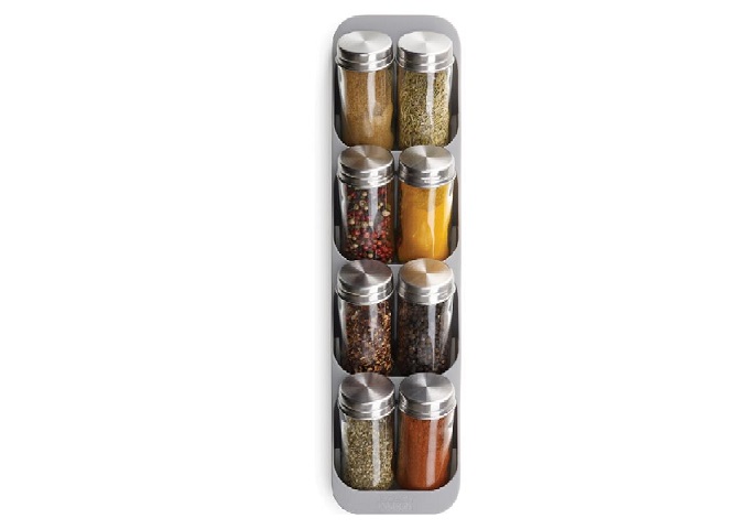 DrawerStore™ Compact Spice Rack | White Stone