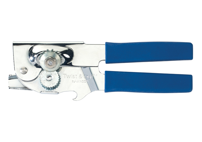 Twist & Out™ Chrome Plated 7″ Portable Can Opener | White Stone