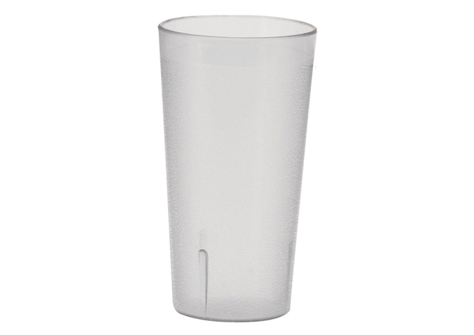 16oz Pebbled Tumblers, Clear, 1 Doz | White Stone