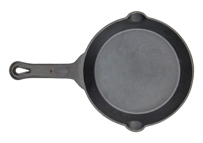 FireIron™ 10" Pre-Seasoned Cast Iron Skillet | White Stone