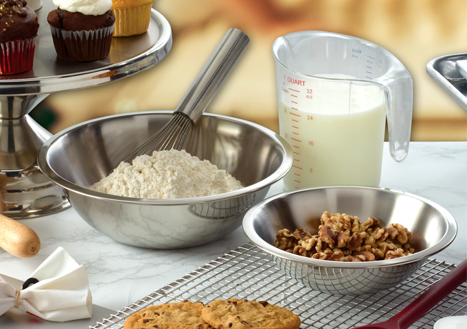 8qt All-Purpose True Capacity Mixing Bowl, S/S | White Stone