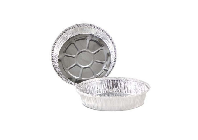 Chef Elite - Round Aluminum Containers - 8" dia. - 30 Gauge, 500/Case | White Stone