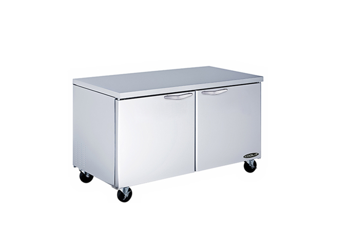 KUCF-60-2 Undercounter Freezer 60" | White Stone